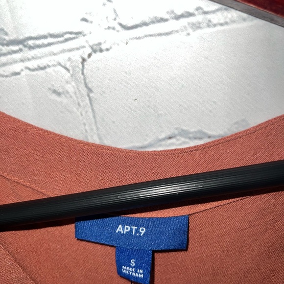 BRAND NWT Apt. 9 Dark Orange Long Romper size S - Picture 11 of 16